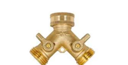 Brass 2-Way Hose Splitter