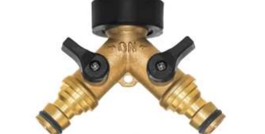 Brass 2-Way Hose Splitter