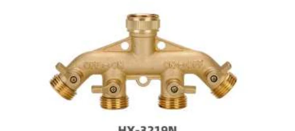 Brass 4-Way Hose Splitter